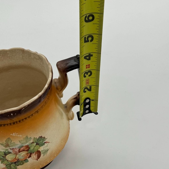 Vintage 60s-70s Transferware Pitcher Fruit Creamer MCM Harvest - Picture 10 of 10